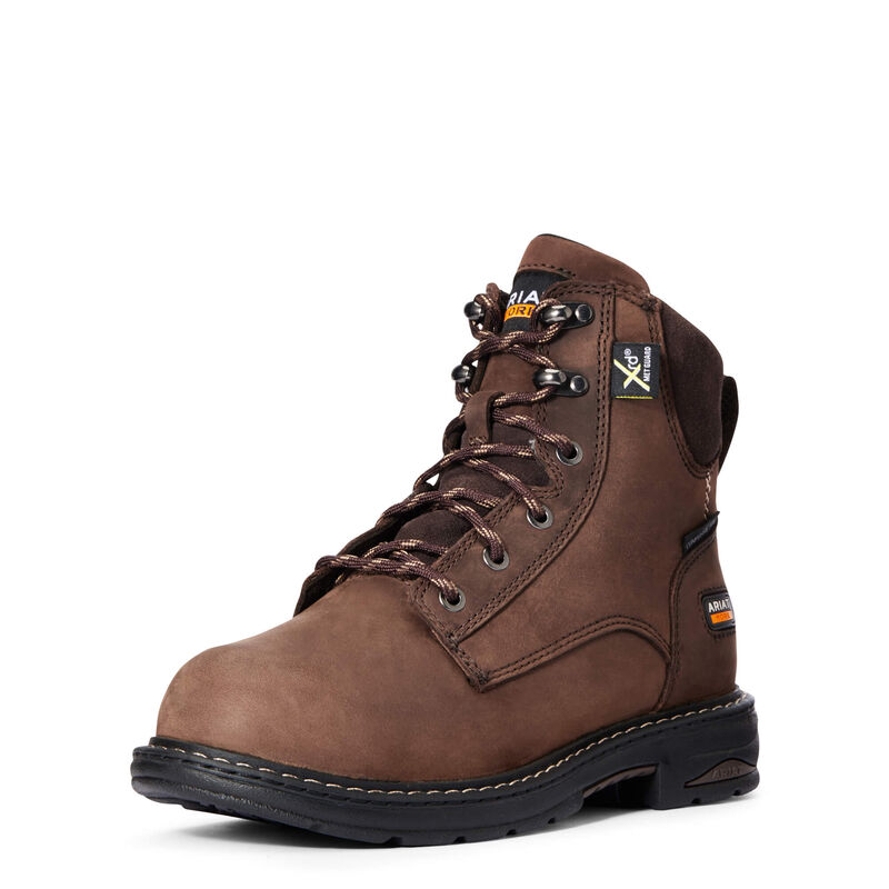 Ariat Casey 6 Metguard Composite Toe - Naisten TummanRuskea Työsaappaat ( SFYAML-451 )